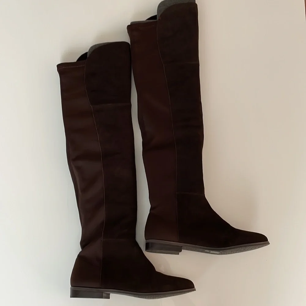 Riley Split Suede Over the Knee Boots